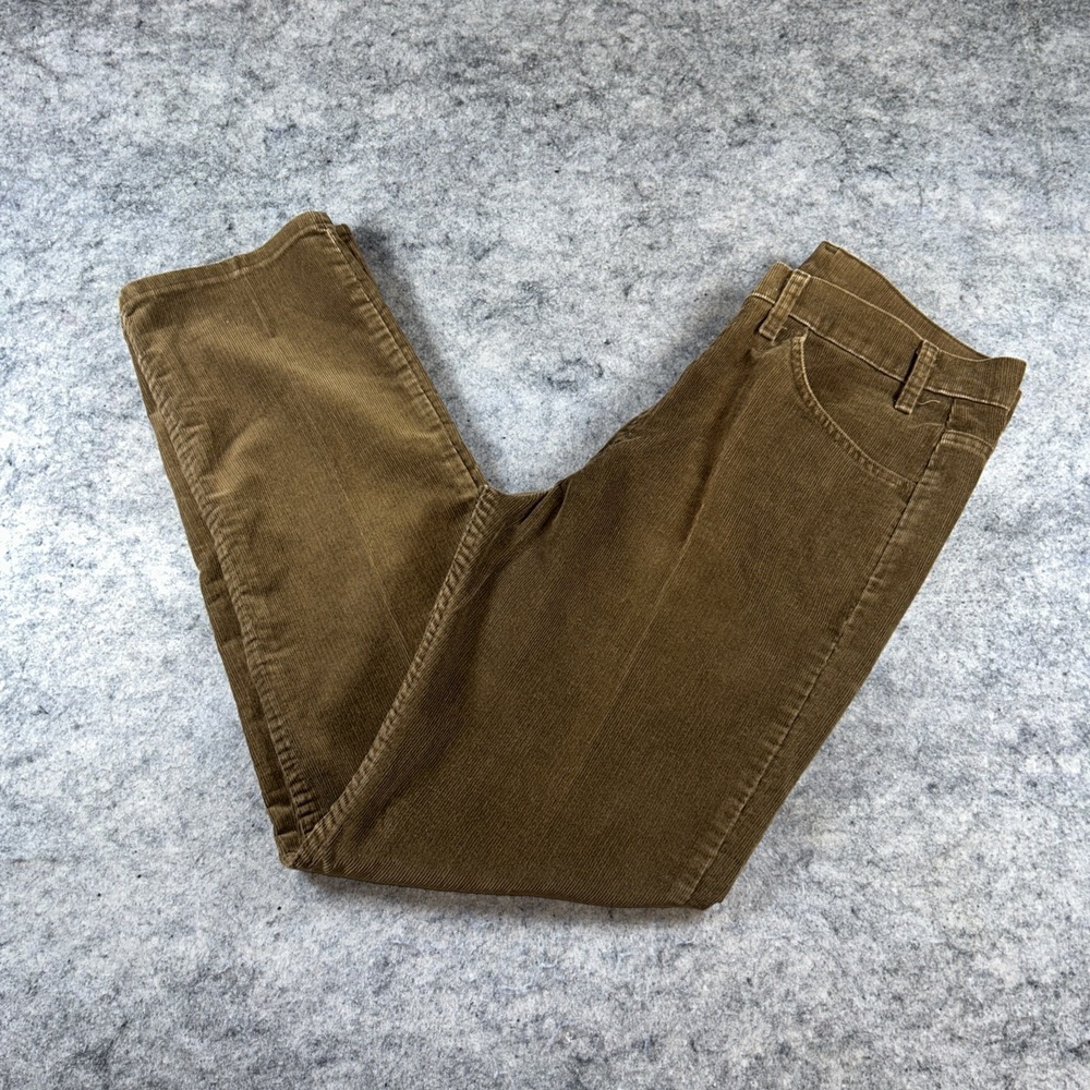 Vintage‎ 90s Levis White Tab Pants 36X34 Brown Corduroy Bootcut Western Cowboy
